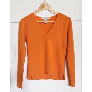 A. Gianetti 2 Ply Cashmere Sweater Size M in Burnt Orange
